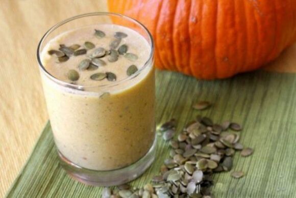 Lait aux graines de citrouille contre les parasites.